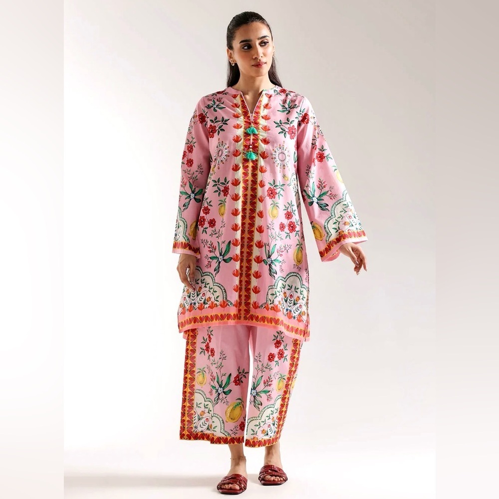 ETHNC PAKISTANI DESIGNER PRINTED SUIT